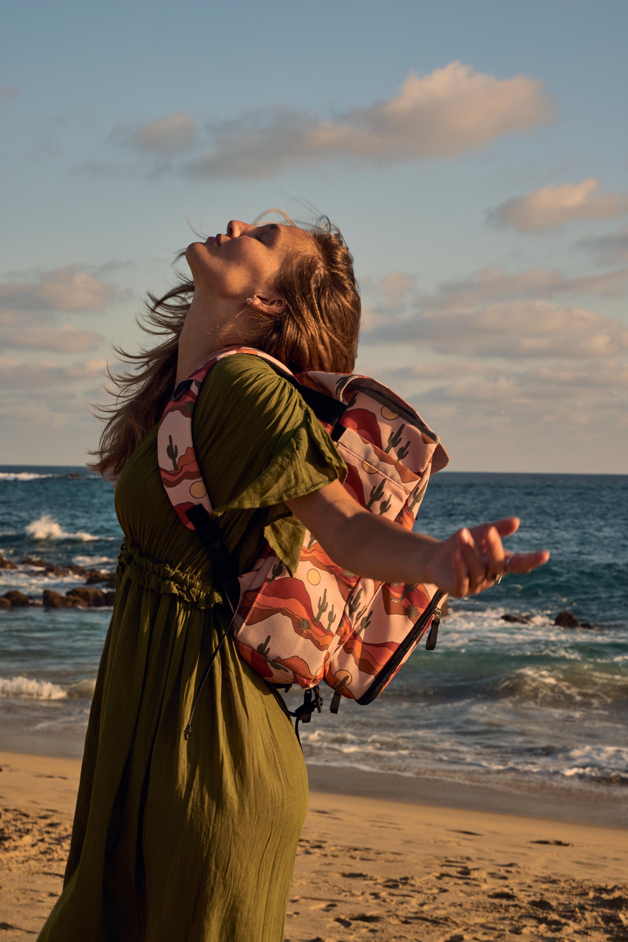 Luxe Picnic Backpack in Desert Daze