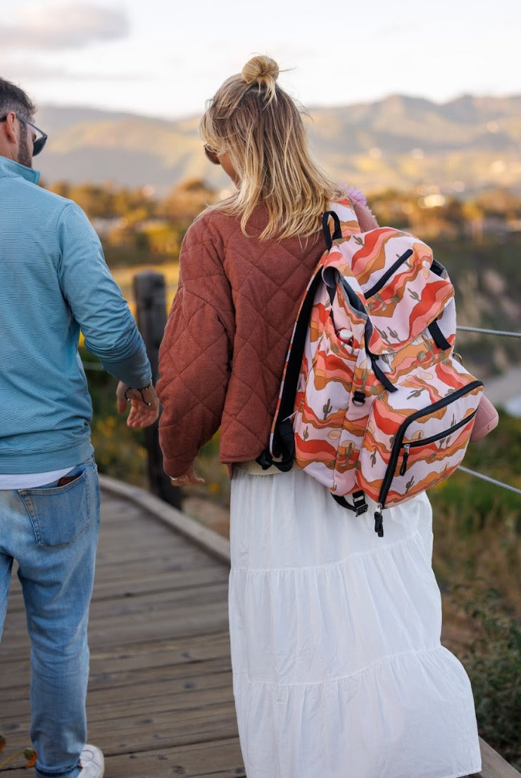 Luxe Picnic Backpack in Desert Daze
